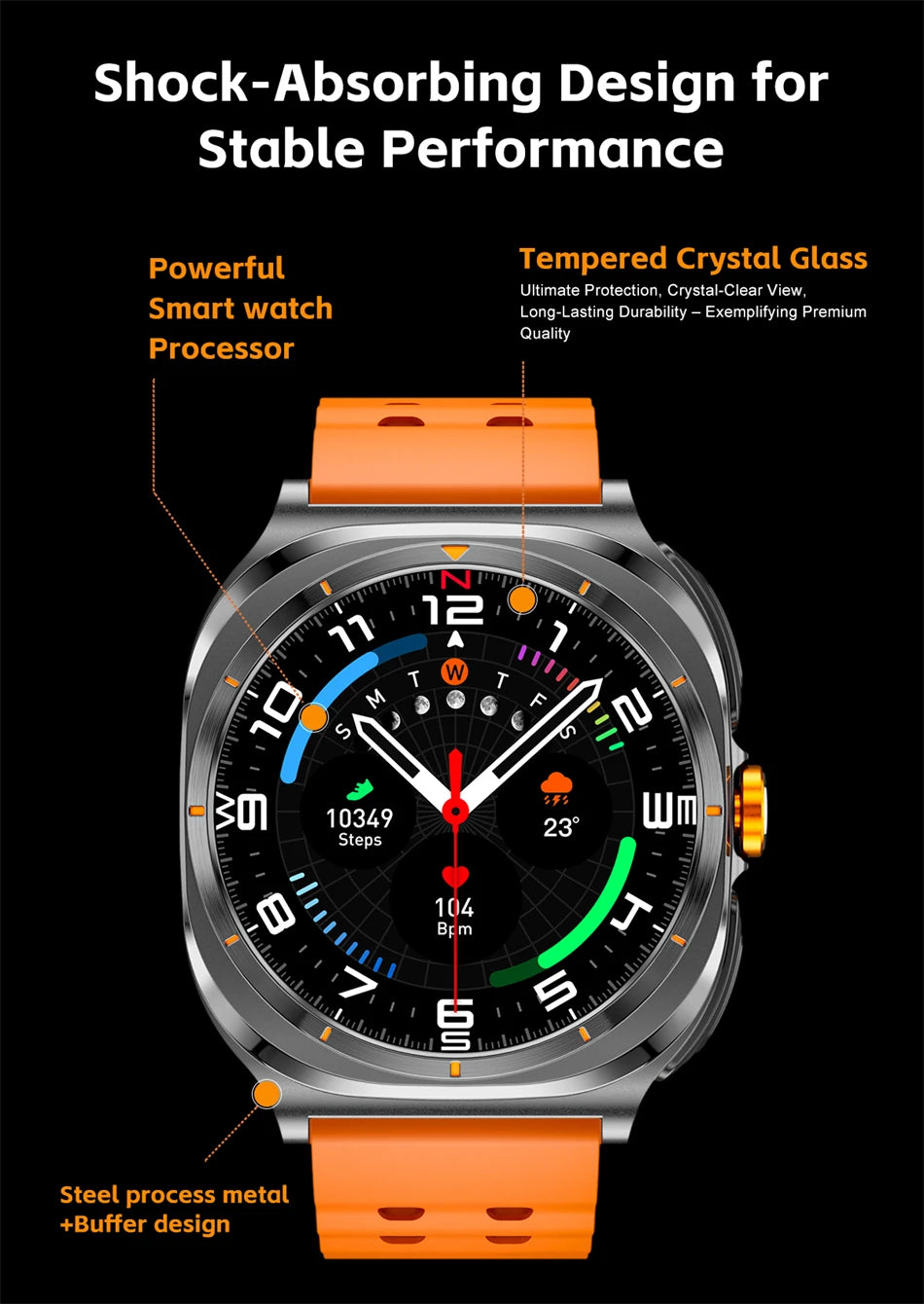 2025 New Upgraded For Xiaomi TWS 2 in 1 Men SmartWatch with Headphones Bluetooth Call IP68 Waterproof Outdoor Sport Smartwatch