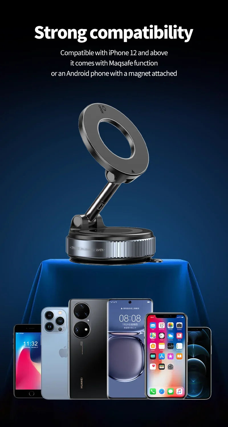 Xiaomi Vacuum Magnet Phone Bracket Multi-angles Adjustment Strong Magnetic Suck Design Foldable Car Holder For Navigation Stand