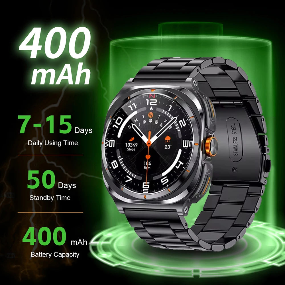 2025 New Upgraded For Xiaomi TWS 2 in 1 Men SmartWatch with Headphones Bluetooth Call IP68 Waterproof Outdoor Sport Smartwatch